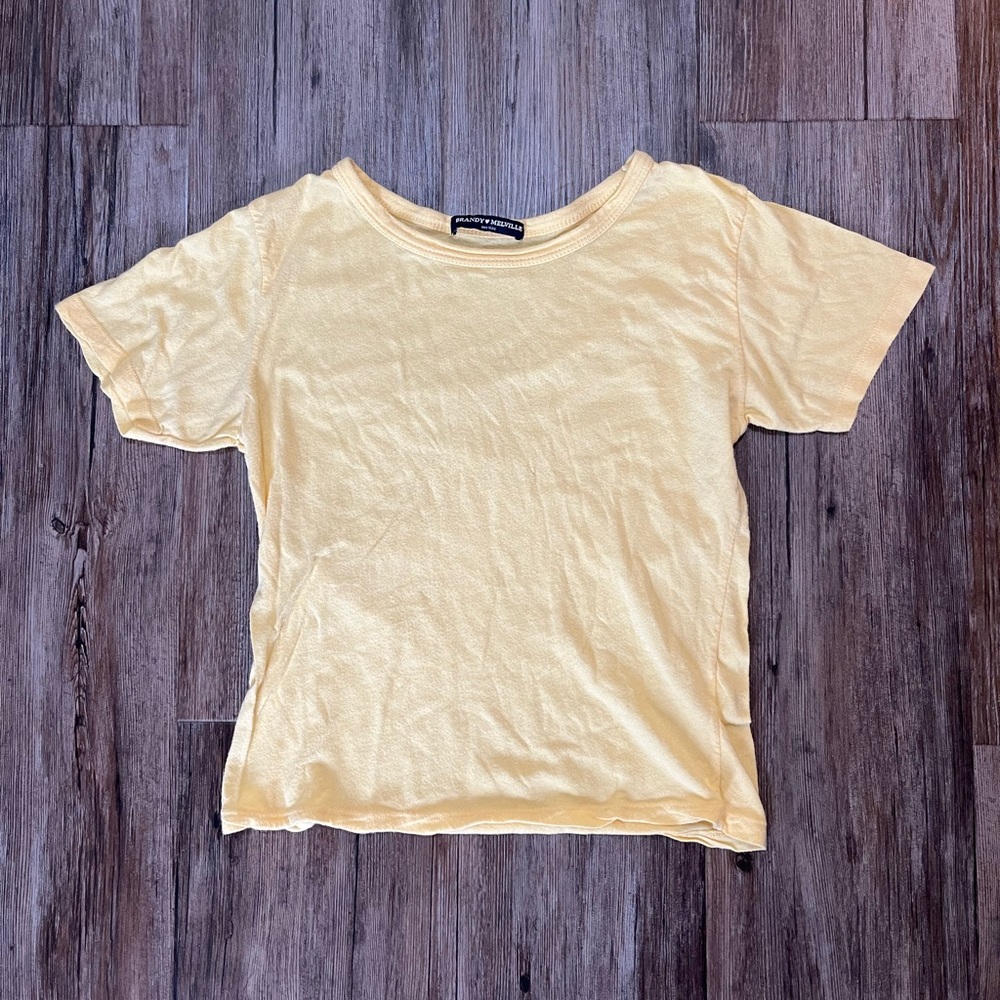 Brandy Melville yellow crop top